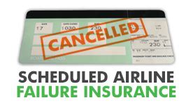 scheduled airline failure insurance.